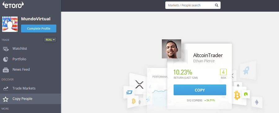 Copy Trader eToro